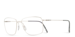 Shop Silhouette Dynamics Colorwave Square Eyeglasses in Silver online.