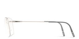 Shop Silhouette Dynamics Colorwave Square Eyeglasses in Silver online.