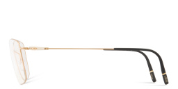 Shop Silhouette Dynamics Colorwave Square Eyeglasses in Gold online.