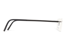 Shop Silhouette The Dawn Rimless Square Eyeglasses in Black online.