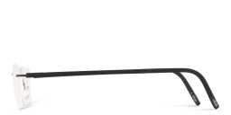 Shop Silhouette The Dawn Rimless Square Eyeglasses in Black online.