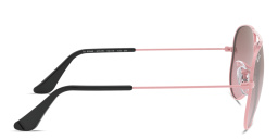 Shop Ray-Ban Junior Kids Aviator Sunglasses in Pink online.