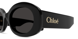 تسوق نظارات شمسية بيضاوية بتوقيع العلامة كلوي بلون أسود أونلاين.