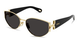 Shop Chloe Marcie Panthos Sunglasses in Black online.