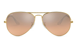 Ray-Ban Unisex Aviator Sunglasses in Metal in Gold – Product Photo 1