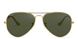 Ray-Ban Unisex Aviator Sunglasses in Metal in Gold – Product Photo 1