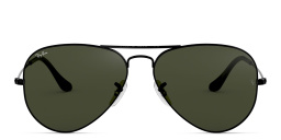 Ray-Ban Unisex Aviator Sunglasses in Metal in Black – Product Photo 1