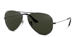 Shop Ray-Ban Unisex Aviator Sunglasses in Gunmetal online.