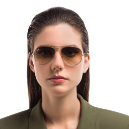 تسوق نظارات شمسية بيلوت جرادينت راي بان بلون ذهبي أونلاين.