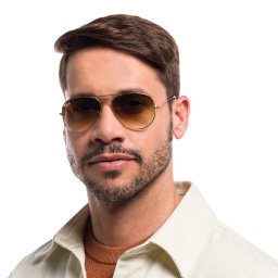 تسوق نظارات شمسية بيلوت جرادينت راي بان بلون ذهبي أونلاين.