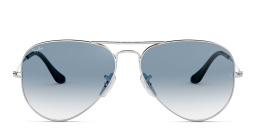 Ray-Ban Unisex Aviator Sunglasses in Metal in Silver – Product Photo 1