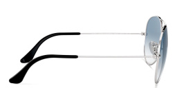 Ray-Ban Pilot Gradient Sunglasses in Silver – Product Photo 3