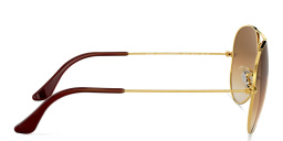 Ray-Ban Pilot Gradient Sunglasses in Gold – Product Photo 3