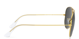 نظارة شمسية معدنية بيلوت مستقطبة للجنسين من راي بان بلون ذهبي - صورة المنتج 3