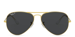 Ray-Ban Unisex Aviator Sunglasses in Metal in Gold – Product Photo 1