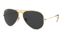 Ray-Ban Unisex Pilot Polarized Sunglasses in Metal in Gold – Product Photo 2