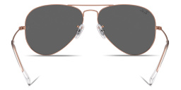 Shop Ray-Ban Aviator Pilot Sunglasses in Rose Gold online.