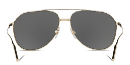 Dolce & Gabbana Wide Aviator Sunglasses in Black – Product Photo 4