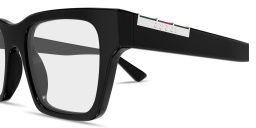 GUCCI Web Square Eyeglasses in Black – Product Photo 3