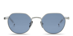 Shop AKONI Themis Unisex Panthos Sunglasses in Silver online.