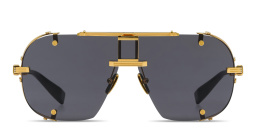 Shop BALMAIN Colonel Unisex Aviator Sunglasses in Gold online.