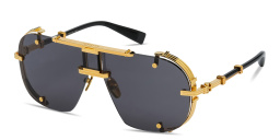 Shop BALMAIN Colonel Unisex Aviator Sunglasses in Gold online.