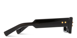 Shop BALMAIN B-Army III Unisex Rectangle Sunglasses in Black online.