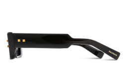 Shop BALMAIN B-Army III Unisex Rectangle Sunglasses in Black online.
