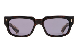 Shop JACQUES MARIE MAGE Mattei Unisex Rectangle Sunglasses - Limited Production of 300 Pieces in Havana online.