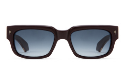 Shop JACQUES MARIE MAGE Mattei Unisex Rectangle Sunglasses - Limited Production of 300 Pieces in Purple online.