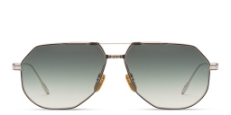 JACQUES MARIE MAGE Reynold Unisex Aviator Sunglasses in Silver – Product Photo 1