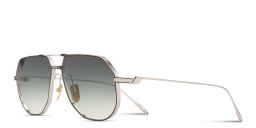 JACQUES MARIE MAGE Reynold Unisex Aviator Sunglasses in Silver – Product Photo 2
