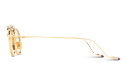 Shop JACQUES MARIE MAGE Dasan Unisex Round Sunglasses - Limited Production of 500 Pieces in Shiny Gold online.