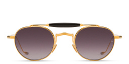 JACQUES MARIE MAGE Dasan Unisex Round Sunglasses in Gold – Product Photo 1