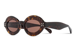 تسوق نظارات شمسية طراز بانتوس مزيّنة ببتلات الزهور علايا بلون مموه أونلاين.