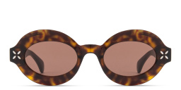 تسوق نظارات شمسية طراز بانتوس مزيّنة ببتلات الزهور علايا بلون مموه أونلاين.