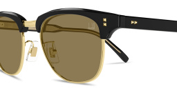 Shop Dunhill Heritage Hobnail Acetate Round Sunglasses in Black online.