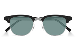 تسوق نظارات شمسية هيريتيدج بإطار دائري من الأسيتات مزيّنة بمسامير دنهيل بلون أسود أونلاين.