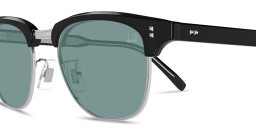 تسوق نظارات شمسية هيريتيدج بإطار دائري من الأسيتات مزيّنة بمسامير دنهيل بلون أسود أونلاين.