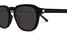 Shop Dunhill Rollagas Acetate Irregular Sunglasses in Black online.