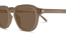 Shop Dunhill Rollagas Acetate Irregular Sunglasses in Brown online.