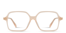 Shop CELINE CELINE Thin Geometric Eyeglasses in Rose Gold online.