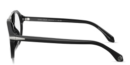 Shop GIORGIO ARMANI Round Eyeglasses in Black online.
