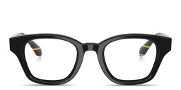 Shop GIORGIO ARMANI Pillow Eyeglasses in Black online.
