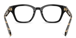 Shop GIORGIO ARMANI Pillow Eyeglasses in Black online.