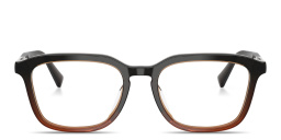 Shop BRUNELLO CUCINELLI Unisex Square Eyeglasses in Transparent Brown online.