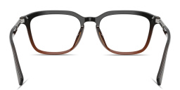 Shop BRUNELLO CUCINELLI Unisex Square Eyeglasses in Transparent Brown online.