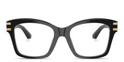 تسوق نظارات طبية مربّعة بشعار دي چي دولتشي آند غابانا بلون أسود أونلاين.