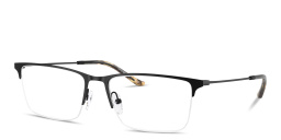 Emporio Armani Half-Rim Wide Rectangle Eyeglasses in Black – Product Photo 2