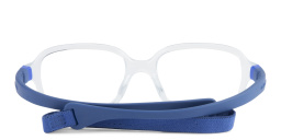 Shop Mira Flex Logo Kids Rectangle Eyeglasses in Transparent online.